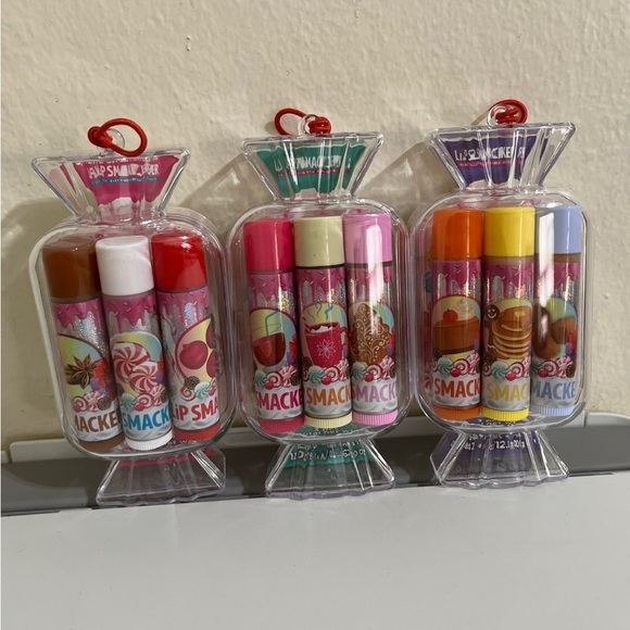 Lip Smacker Holiday 3 Pack Lip Balm Candy Ornament - Picture 1 of 2